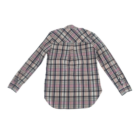 J. Crew Pink Classic-fit Boy Shirt In J. Crew Signature Plaid Size 4 Women’s - Picture 3 of 6